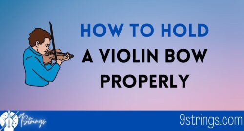 How to hold a violin bow